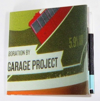 An origami recycled poster wallet made from the notebook off cuts